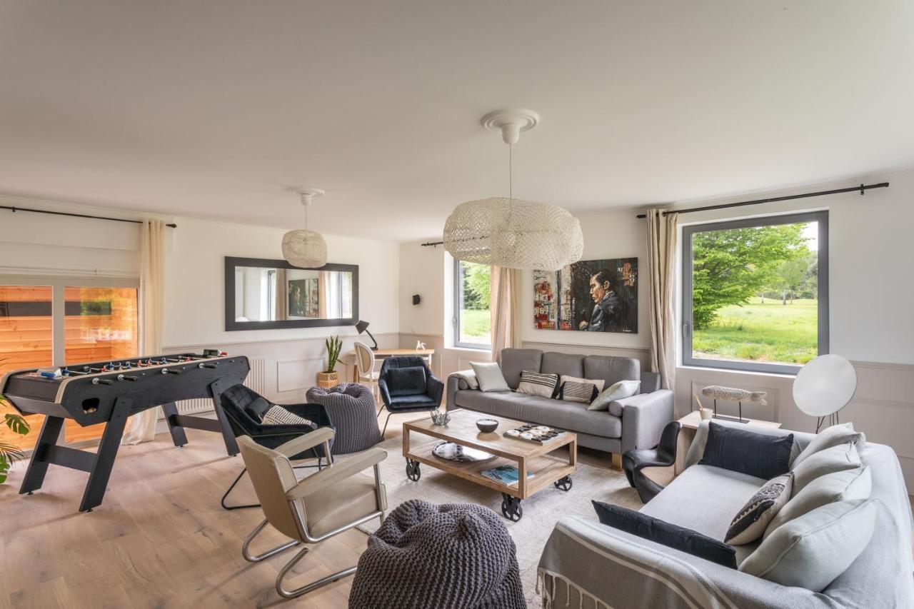 La Villa Du Golf - Avec Piscine Couverte Chauffee Et Jacuzzi Le Tronchet  Esterno foto